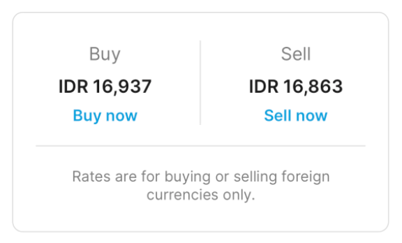 USD to IDR exchange rate by Jenius for February 20, 2026