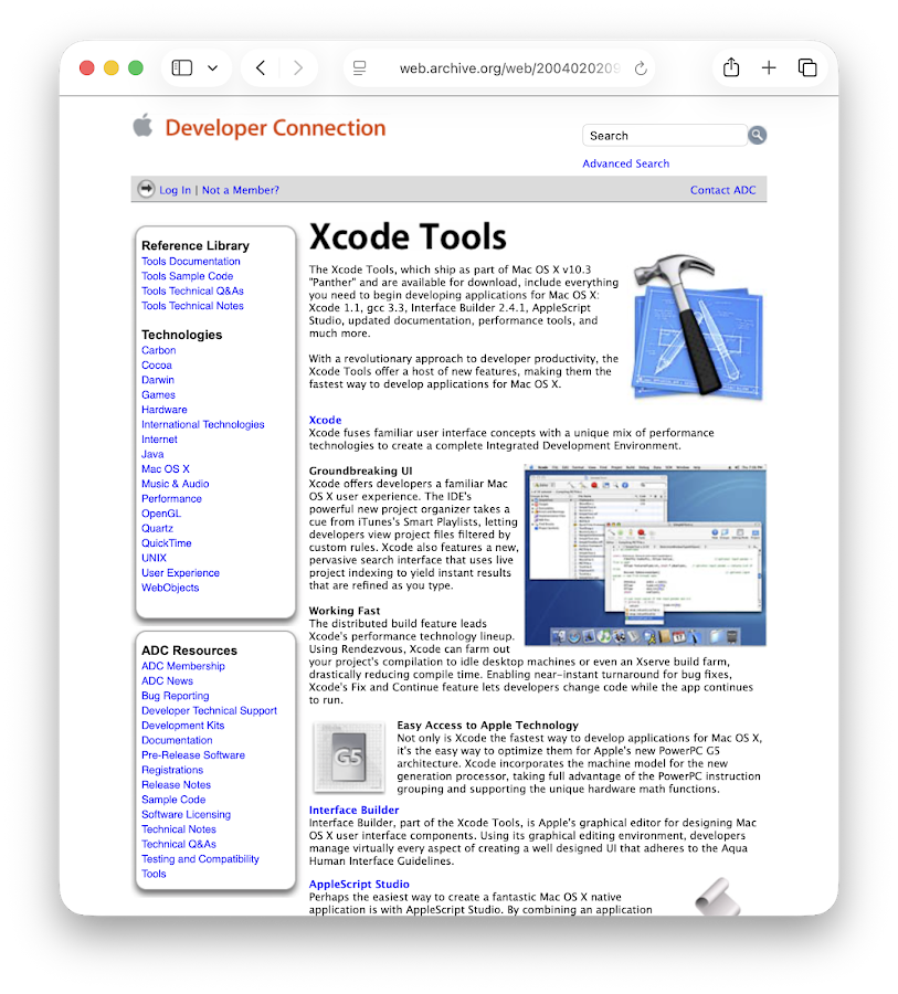 Xcode Tools 1