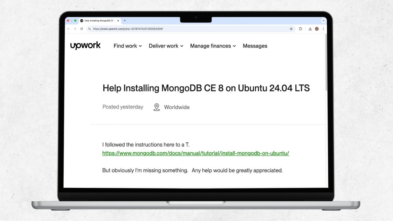 Upwork Job Post Upwork Job Post