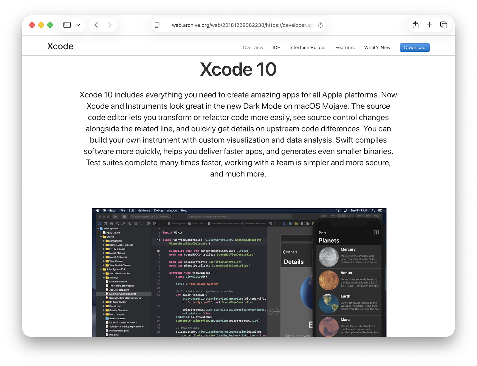 Xcode 10