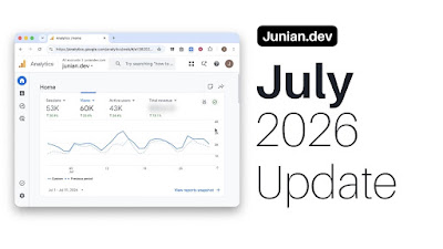 My website and YouTube channel monthly report for July 2026