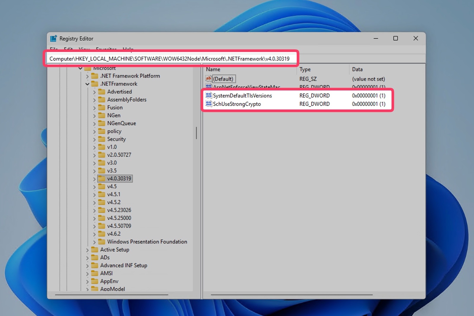 Enable TLS 1.2 for .NET 4.0