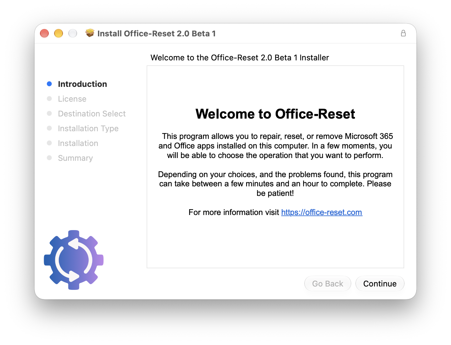 Office-Reset Package