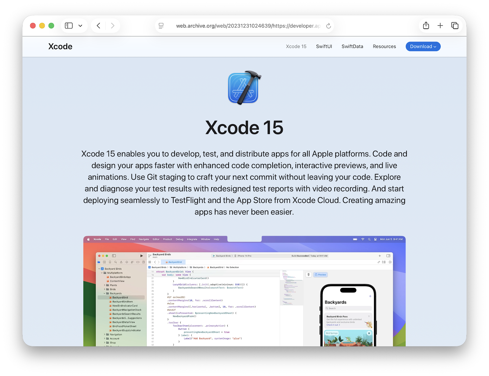 Xcode 15
