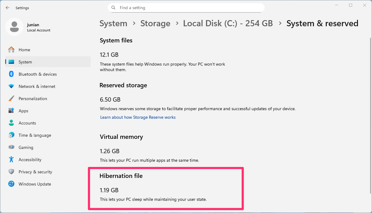 Windows Hibernation File