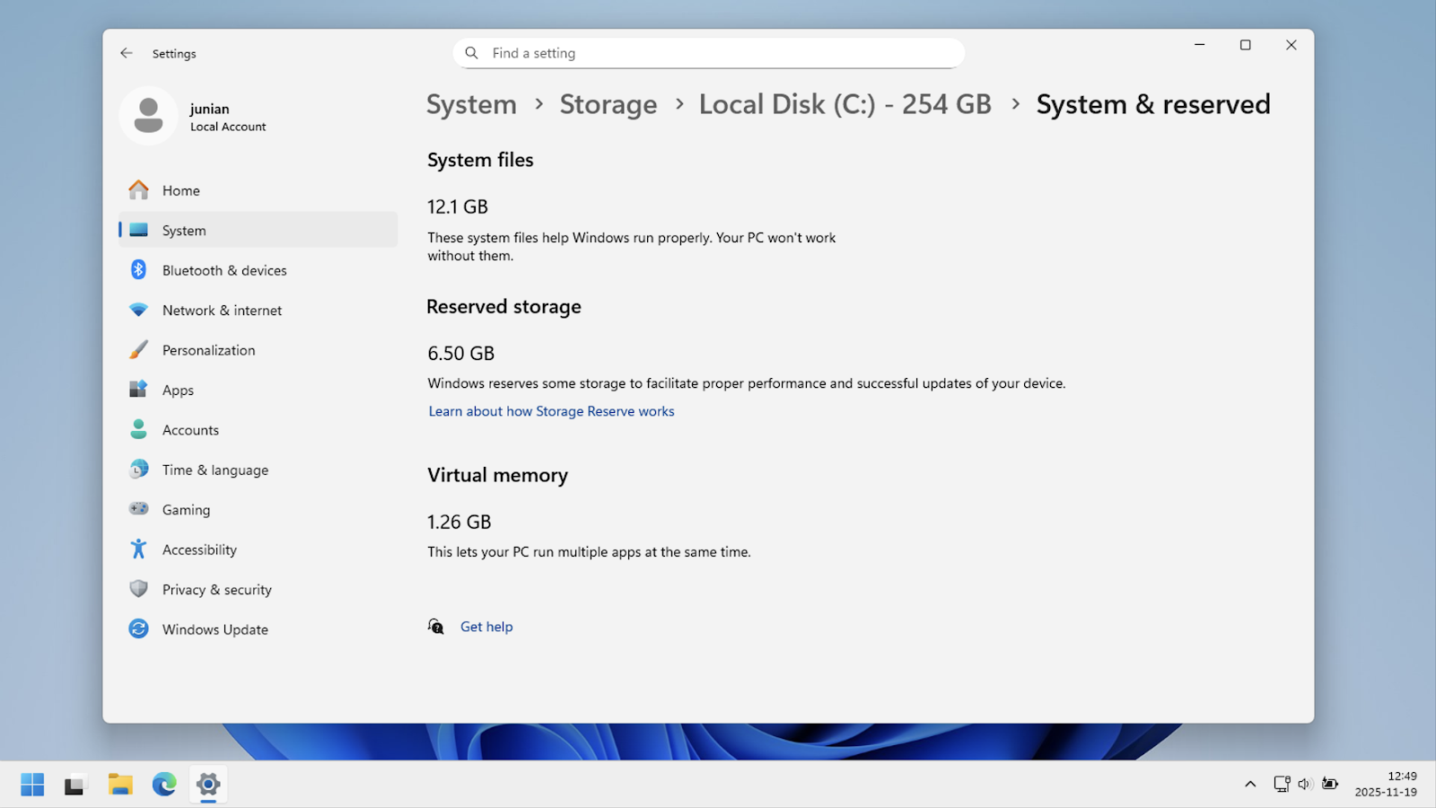 Windows storage with Hibernate turned off