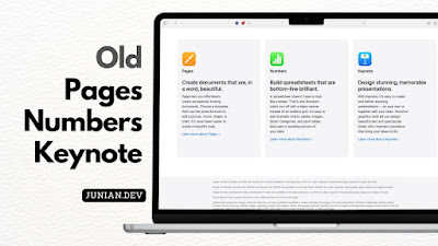 Download links for older versions of iWork (Pages, Numbers, and Keynote) macOS apps before they were bundled into Apple Creator Studio.